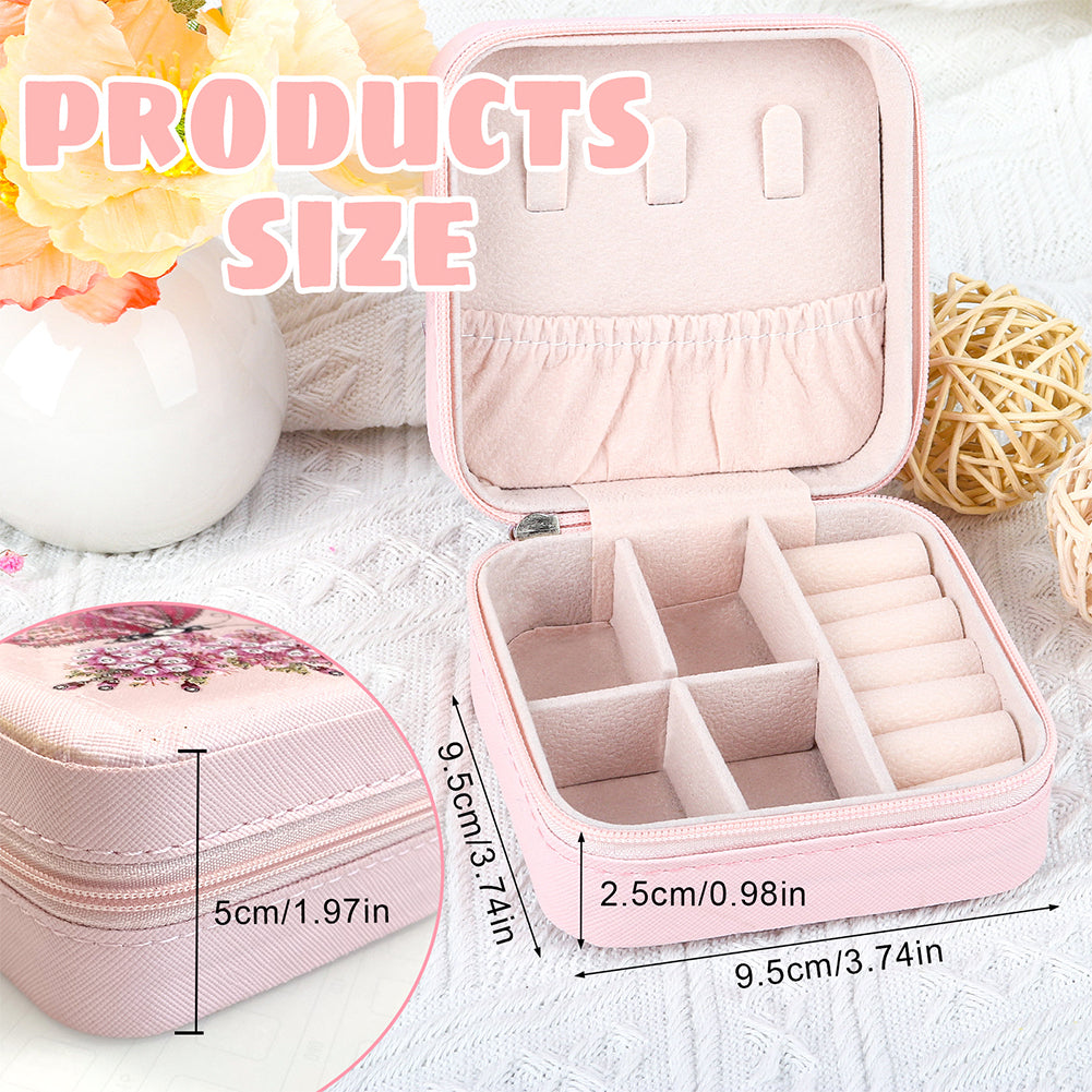 Special Shape Little Girl Diamond Art Organizer Box for Necklaces Earrings Rings