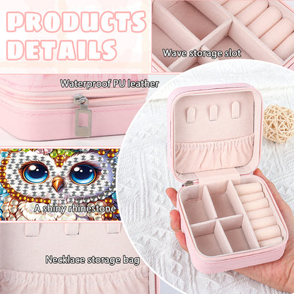 Special Shape Little Girl Diamond Art Organizer Box for Necklaces Earrings Rings