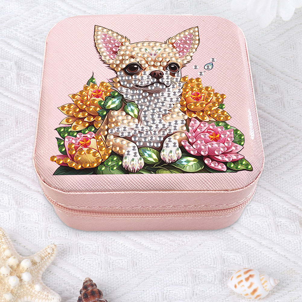 Special Shape Little Girl Diamond Art Organizer Box for Necklaces Earrings Rings