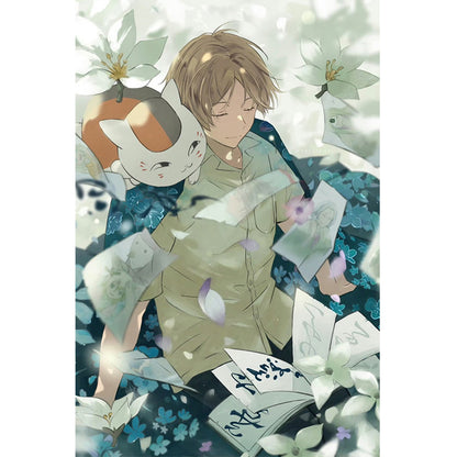 Diamond Painting - Full Round - Natsume Cat Teacher And The Book Of Friends (40*60CM)