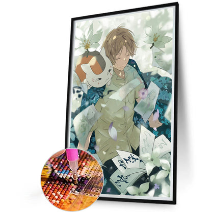 Diamond Painting - Full Round - Natsume Cat Teacher And The Book Of Friends (40*60CM)