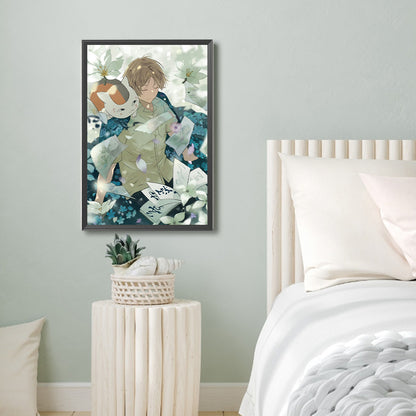 Diamond Painting - Full Round - Natsume Cat Teacher And The Book Of Friends (40*60CM)