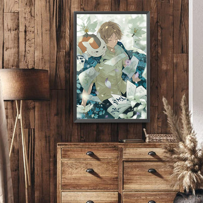 Diamond Painting - Full Round - Natsume Cat Teacher And The Book Of Friends (40*60CM)