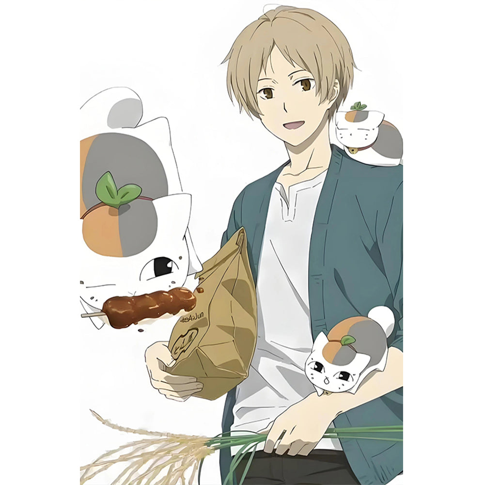 Diamond Painting - Full Round - Natsume And Three Cat Teachers (40*60CM)