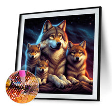 Load image into Gallery viewer, Diamond Painting - Full Round - Wolf Family (40*40CM)
