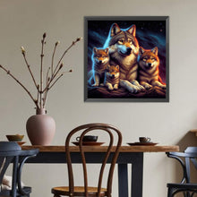 Load image into Gallery viewer, Diamond Painting - Full Round - Wolf Family (40*40CM)
