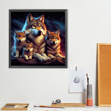 Load image into Gallery viewer, Diamond Painting - Full Round - Wolf Family (40*40CM)
