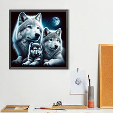 Load image into Gallery viewer, Diamond Painting - Full Round - Wolf Under The Moon (40*40CM)
