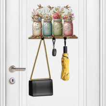 Load image into Gallery viewer, Acrylic Vase Bouquet Diamond Art Hanging Hooks A Row of 3 Hooks DIY Crafts Decor
