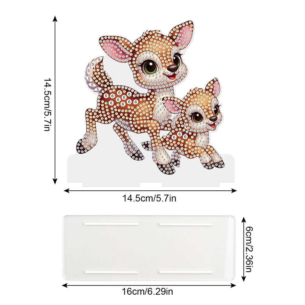 Acrylic Animals 5D DIY Diamond Art Paper Towel Storage Rack Decor for Home Decor