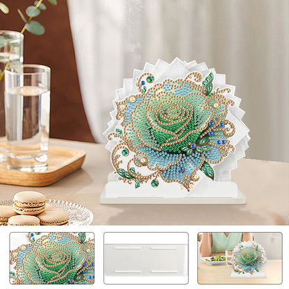 Acrylic Animals 5D DIY Diamond Art Paper Towel Storage Rack Decor for Home Decor