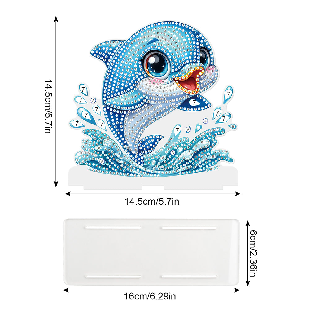 Acrylic Animals 5D DIY Diamond Art Paper Towel Storage Rack Decor for Home Decor
