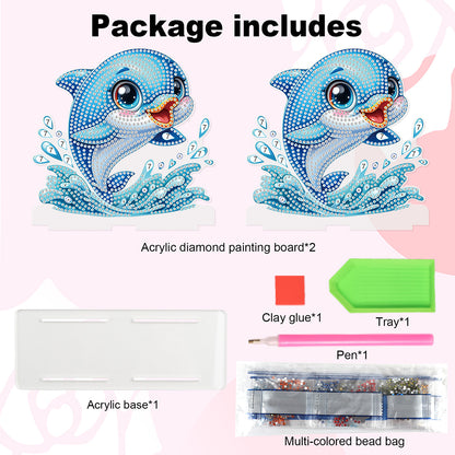 Acrylic Animals 5D DIY Diamond Art Paper Towel Storage Rack Decor for Home Decor