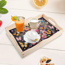 Load image into Gallery viewer, Diamond Painting Wooden Serving Tray with Handles Diamond Painting Dining Plate
