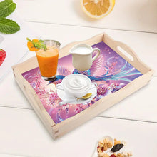 Load image into Gallery viewer, Diamond Painting Wooden Serving Tray with Handles Diamond Painting Dining Plate
