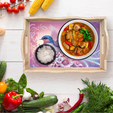 Load image into Gallery viewer, Diamond Painting Wooden Serving Tray with Handles Diamond Painting Dining Plate
