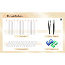 Load image into Gallery viewer, 22 Pieces Wax Rhinestone Picker Pencil Wax Pencil Set Rhinestone Picker Pen Set
