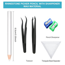 Load image into Gallery viewer, 22 Pieces Wax Rhinestone Picker Pencil Wax Pencil Set Rhinestone Picker Pen Set
