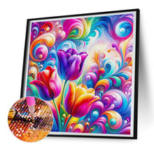 Load image into Gallery viewer, Diamond Painting - Full Round - Colorful Abstract Art Flowers (30*30CM)
