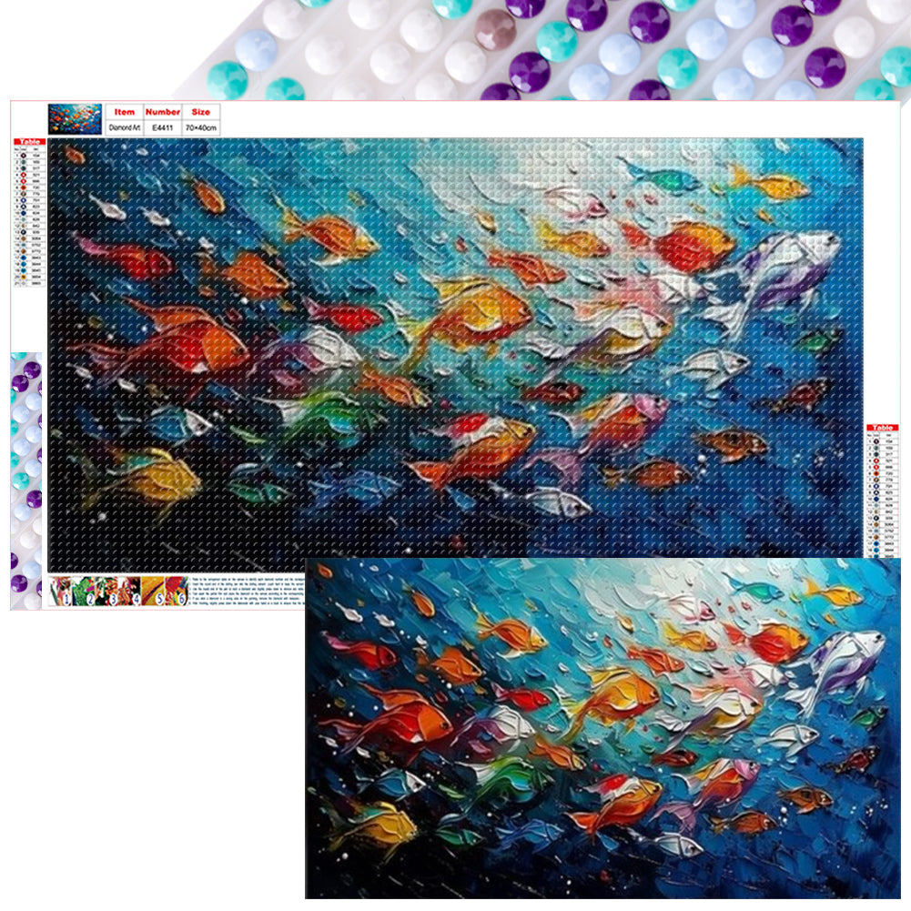 Diamond Painting - Full Round - Fish (70*40CM)