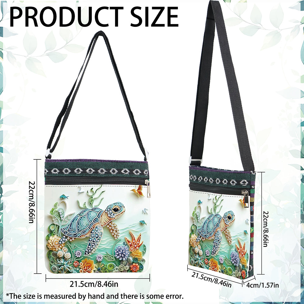 Flowers Animals 5D DIY Diamond Painting Shopper Bag Diamond Handmade Satchel Bag