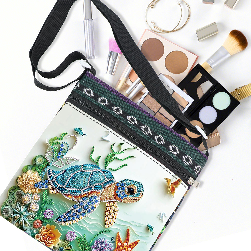 Flowers Animals 5D DIY Diamond Painting Shopper Bag Diamond Handmade Satchel Bag