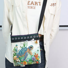 Load image into Gallery viewer, Flowers Animals 5D DIY Diamond Painting Shopper Bag Diamond Handmade Satchel Bag
