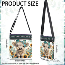 Load image into Gallery viewer, Sunflower Yak 5D DIY Diamond Painting Shopper Bag Diamond Handmade Satchel Bag
