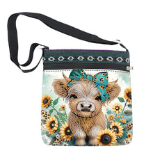 Load image into Gallery viewer, Sunflower Yak 5D DIY Diamond Painting Shopper Bag Diamond Handmade Satchel Bag
