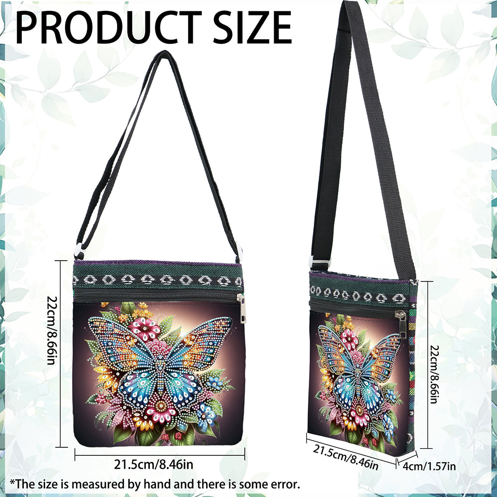 Flowers Animals 5D DIY Diamond Painting Shopper Bag Diamond Handmade Satchel Bag