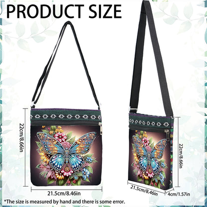 Flowers Animals 5D DIY Diamond Painting Shopper Bag Diamond Handmade Satchel Bag