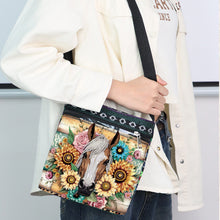 Load image into Gallery viewer, Flowers Animals 5D DIY Diamond Painting Shopper Bag Diamond Handmade Satchel Bag
