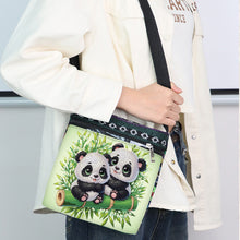 Load image into Gallery viewer, Flowers Animals 5D DIY Diamond Painting Shopper Bag Diamond Handmade Satchel Bag
