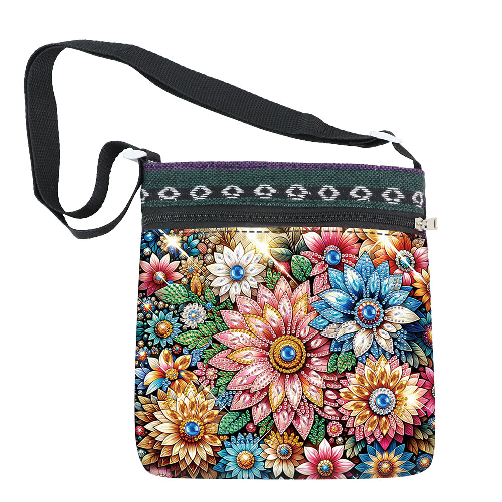 Flowers Animals 5D DIY Diamond Painting Shopper Bag Diamond Handmade Satchel Bag