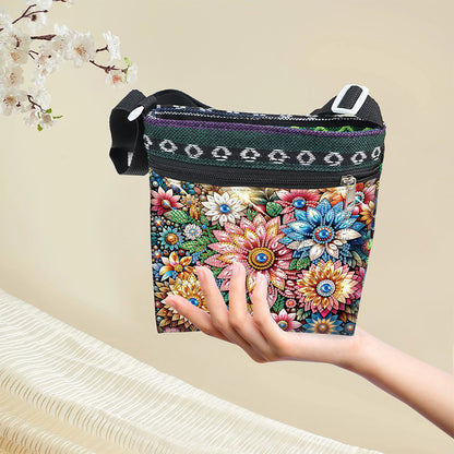 Flowers Animals 5D DIY Diamond Painting Shopper Bag Diamond Handmade Satchel Bag