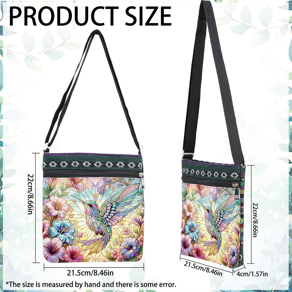 Flowers Animals 5D DIY Diamond Painting Shopper Bag Diamond Handmade Satchel Bag