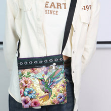 Load image into Gallery viewer, Flowers Animals 5D DIY Diamond Painting Shopper Bag Diamond Handmade Satchel Bag
