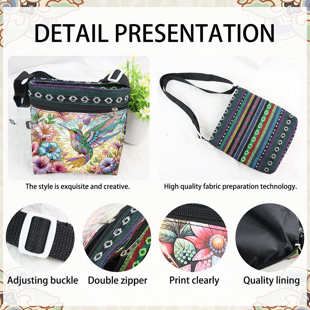 Flowers Animals 5D DIY Diamond Painting Shopper Bag Diamond Handmade Satchel Bag