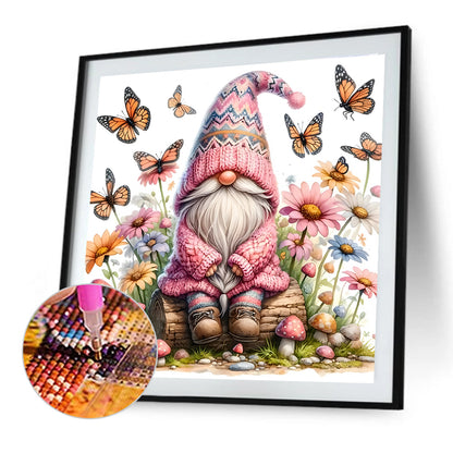 Diamond Painting - Full Round - Flower Gnome (30*30CM)