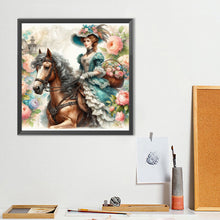 Load image into Gallery viewer, Diamond Painting - Full Round - Rococo Girl And Flower (40*40CM)
