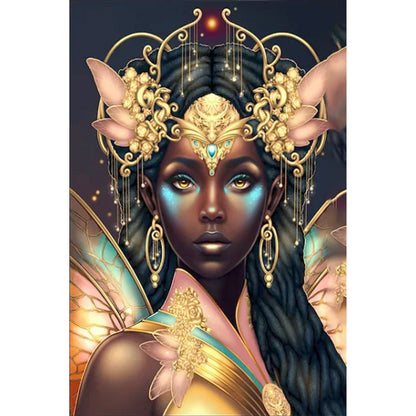 AB Diamond Painting - Full Round - Dark-Haired Elf Girl (40*60CM)