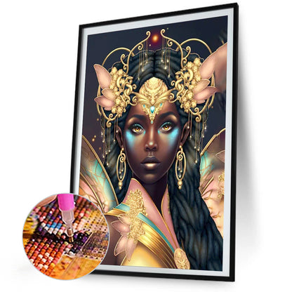 AB Diamond Painting - Full Round - Dark-Haired Elf Girl (40*60CM)