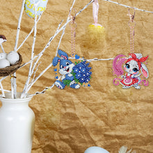 Load image into Gallery viewer, 6Pcs Double Sided Special Shape Animals Diamond Art Keyring for Beginners Adults
