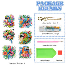 Load image into Gallery viewer, 6Pcs Double Sided Special Shape Animals Diamond Art Keyring for Beginners Adults
