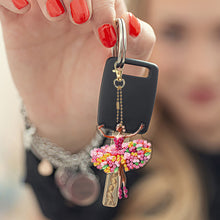 Load image into Gallery viewer, 6Pcs Double Sided Special Shape Animals Diamond Art Keyring for Beginners Adults
