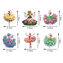 Load image into Gallery viewer, 6Pcs Double Sided Special Shape Animals Diamond Art Keyring for Beginners Adults
