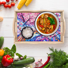 Load image into Gallery viewer, Wooden Beautiful Pattern 5D Diamond Painting Tray Art Craft with Handle for Desk
