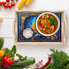 Load image into Gallery viewer, Wooden Beautiful Pattern 5D Diamond Painting Tray Art Craft with Handle for Desk
