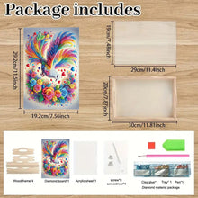 Load image into Gallery viewer, Wooden Beautiful Pattern 5D Diamond Painting Tray Art Craft with Handle for Desk
