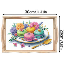 Load image into Gallery viewer, Wooden Beautiful Pattern 5D Diamond Painting Tray Art Craft with Handle for Desk

